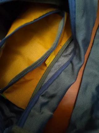 Borsa Mandarina Duck tela blu multicolor