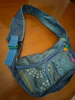 Borsa Mandarina Duck tela blu multicolor