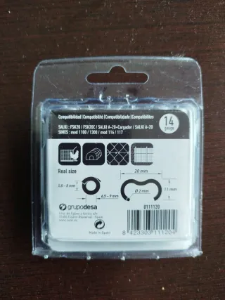 Grapas SALKI Ω20 Galvanizadas