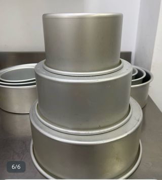 Lote moldes redondos metal