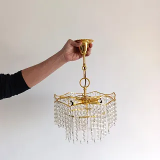 Lámpara lágrimas cristal