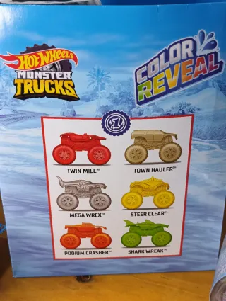 Hot Wheels Color Reveal Monster Truck + regalo