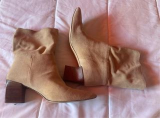 Botines Zara Serraje Beige Talla 41