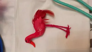 Sombrero Copa Brillante Azul para Disfraz tucán.