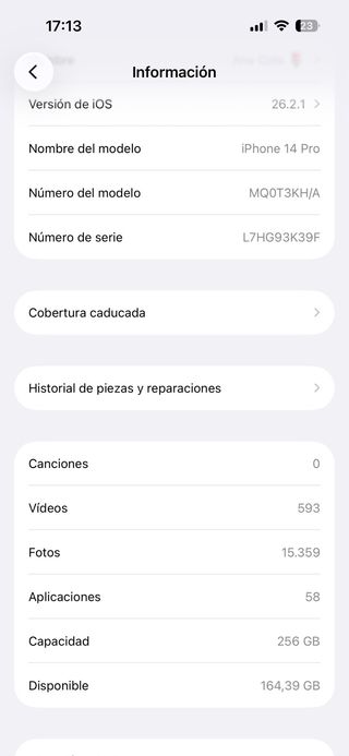 iPhone 14 Pro Negro 256GB