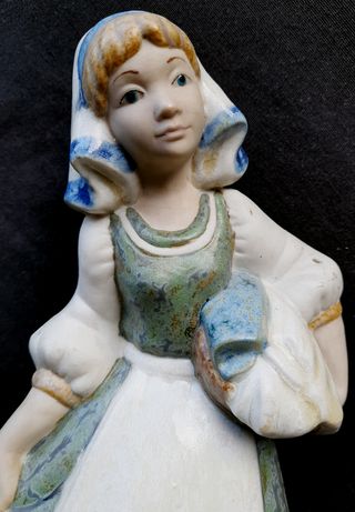Figura porcelana niña lavandera