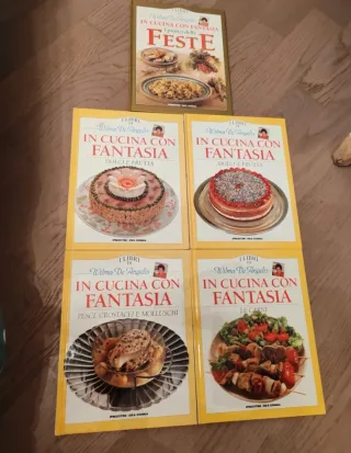 Lotto 5 Libri "In Cucina con Fantasia" -