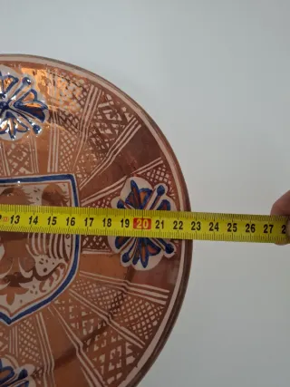 Plato Cerámica Reflejo Manises Águila