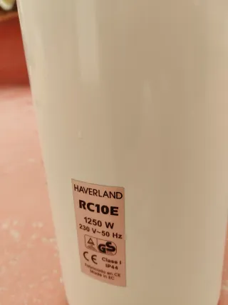 Radiadores eléctricos calor azul pared. Haverland