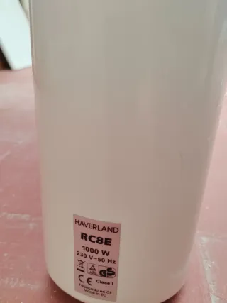 Radiadores eléctricos calor azul pared. Haverland