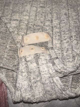 Body manga larga tejido fino