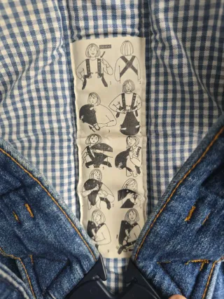 Mochila portabebés vaquera