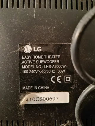 Home Cinema LG Plata