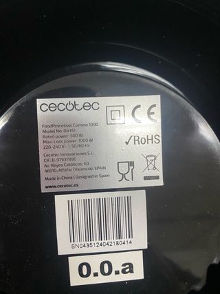 Procesadora de alimentos Cecotec