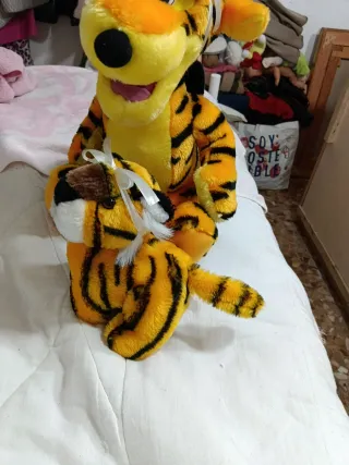 Peluche Tigre Mamá y Bebé
