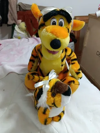 Peluche Tigre Mamá y Bebé