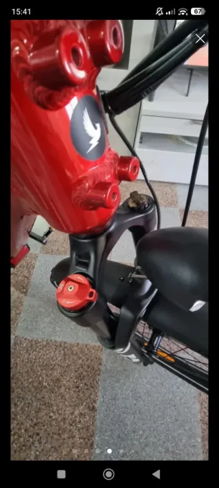 Bicicleta eléctrica Crazybird Seta Roja