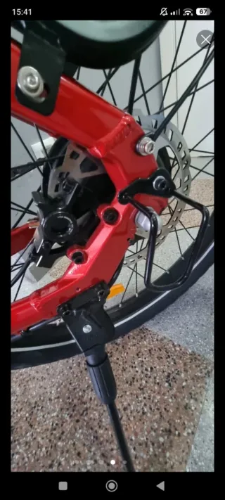 Bicicleta eléctrica Crazybird Seta Roja