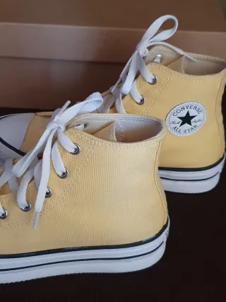 Converse platform amarillas T.37 (como 38) NUEVAS