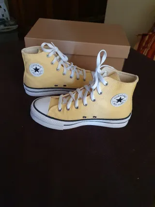 Converse platform amarillas T.37 (como 38) NUEVAS
