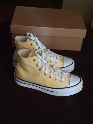 Converse platform amarillas T.37 (como 38) NUEVAS