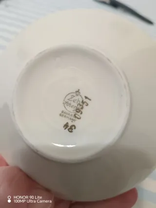 Ciotola Zeh Scherzer Bavaria Oro e Bianco