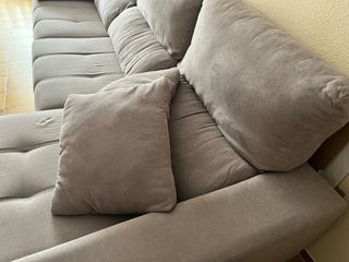 Sofá chaise longue gris 2,90m