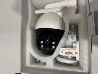 Cámara de vigilancia exterior AOSU con panel solar