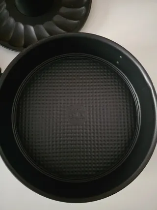 Set 3 Moldes Repostería Metal Negro