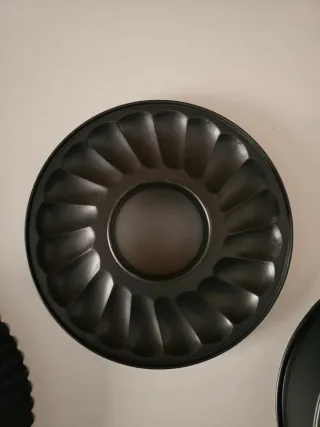 Set 3 Moldes Repostería Metal Negro