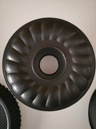 Set 3 Moldes Repostería Metal Negro