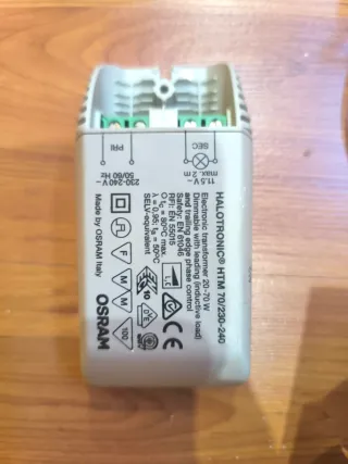 Lote 9 focos LED cuadrados + 3 transformadores