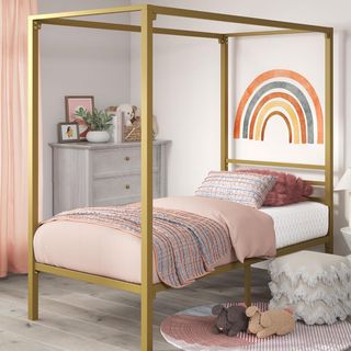 Somier Dosel Metálico 90x190cm Dorado