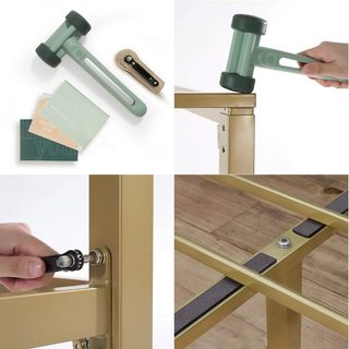 Somier Dosel Metálico 90x190cm Dorado