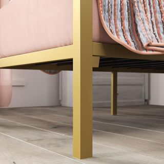 Somier Dosel Metálico 90x190cm Dorado