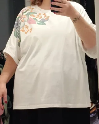 Camiseta Talla 4XL Estampado Floral