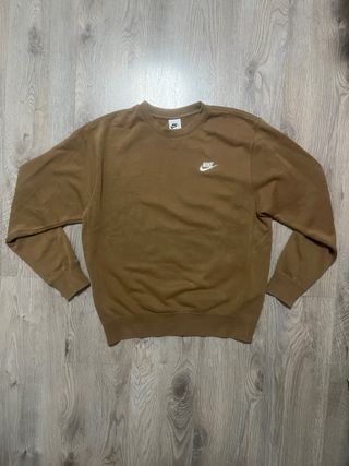 Sudadera Nike Hombre Marrón Algodón Calentita