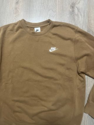 Sudadera Nike Hombre Marrón Algodón Calentita