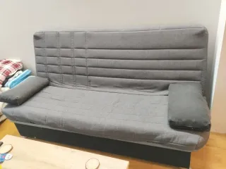 Sofá Cama Gris Tela