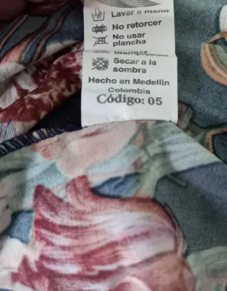 Vestido estampado floral manga 3/4