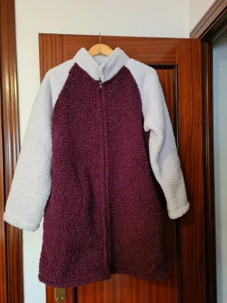 Bata polar bicolor talla única