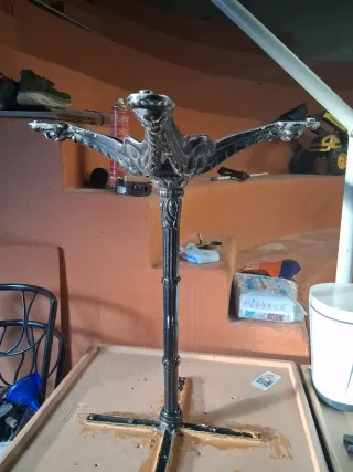 6 Mesas de Bar Metálicas Negras