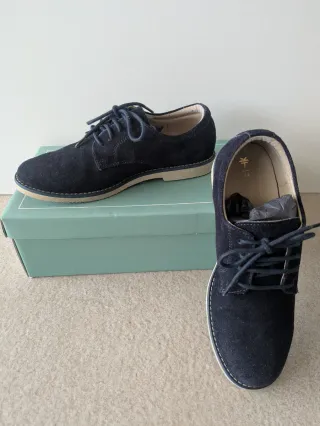 Zapatos niño comunión azul marino