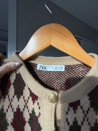 Cárdigan Zara de rombos