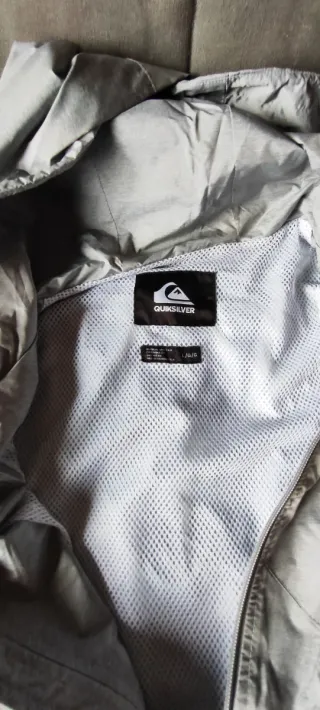 Chubasquero Sudadera Quiksilver Gris