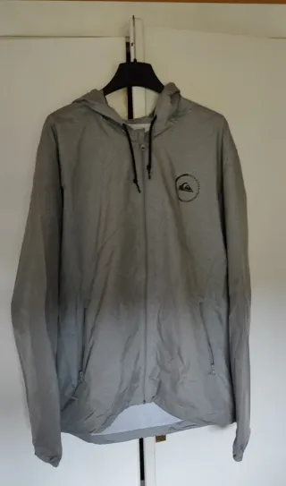 Chubasquero Sudadera Quiksilver Gris