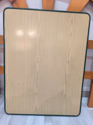 Mesa plegable madera y metal