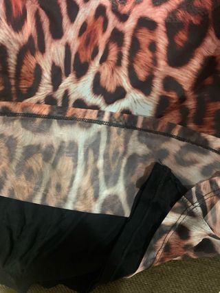 Blusa Desigual Animal Print Transparencias Talla X