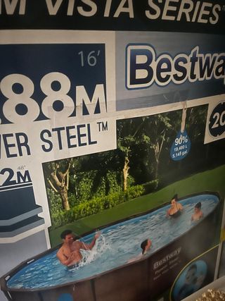 Piscina Bestway Power Steel Grande + Depuradora