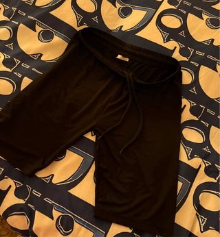 Pantaloncini sportivi neri ciclista elasticizzati